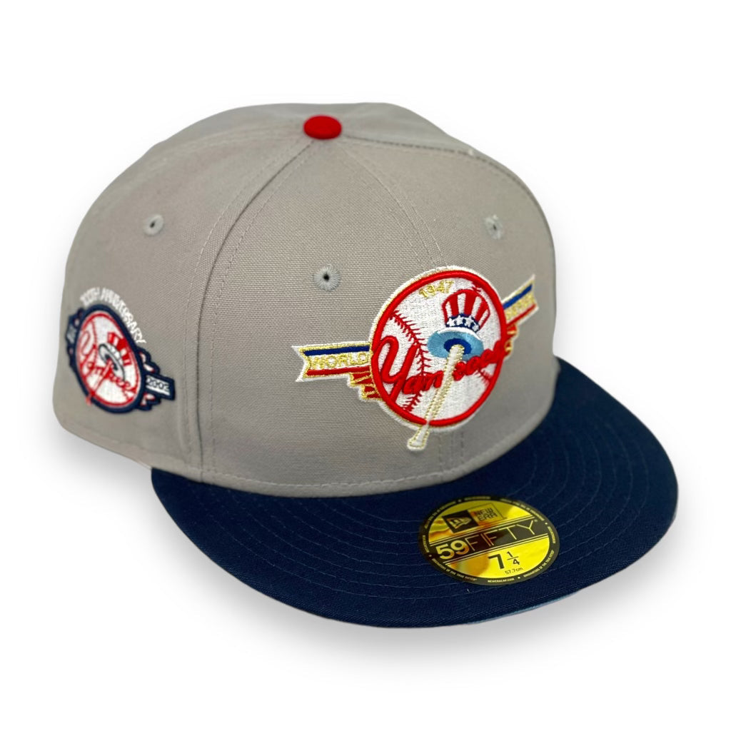 NEW YORK YANKEES "ROAD" (1947 WORLDSERIES) NEW ERA 59FIFTY FITTED (SKY BLUE UNDER VISOR)