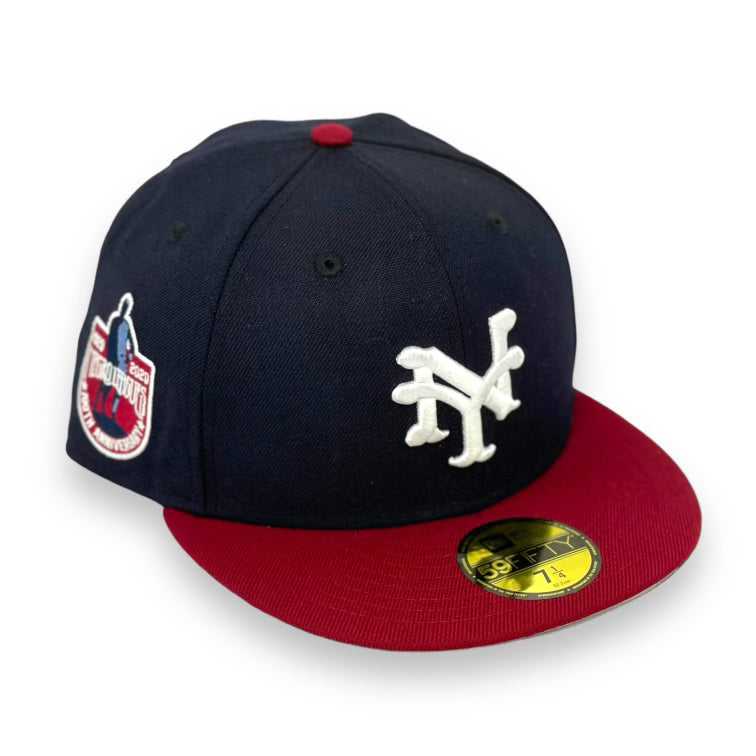 NEW YORK CUBANS "100TH ANN" NEW ERA 59FIFTY FITTED  (GREY UNDER VISOR)