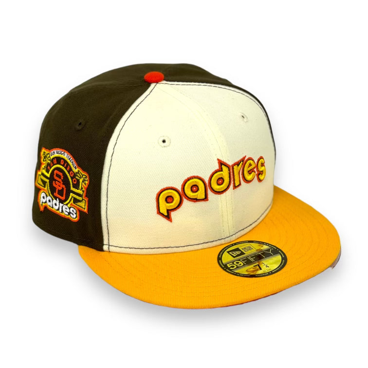 SAN DIEGO PADRES (2-TONE) NEW ERA 59FIFTY FITTED (ORANGE UNDER VISOR)