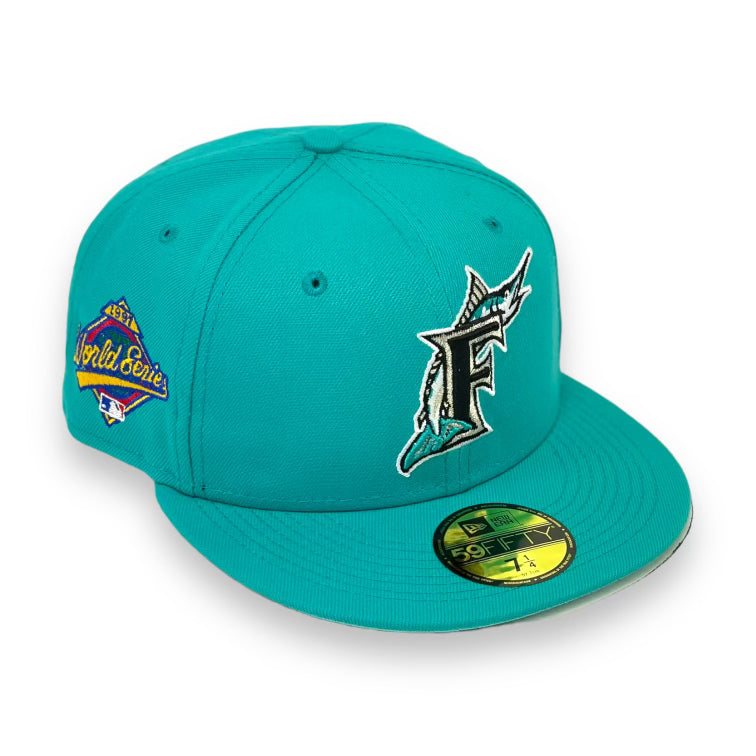 FLORIDA MARLINS "1997 WS X 2003 WS" NEW ERA 59FIFTY FITTED (MINT UNDER VISOR)