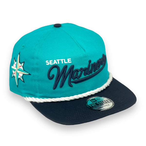 Seattle Mariners New Era Golfer Adjustable Hat - Khaki