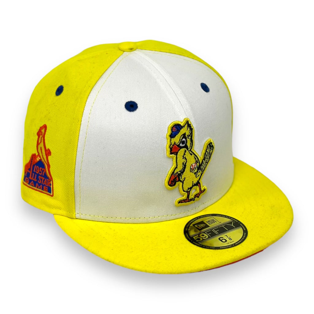 ST.LOUIS CARDINALS (TWEETY)  (1957 ALLSTAR GAME) NEW ERA 59FIFTY FITTED (ORANGE UNDERVISOR)