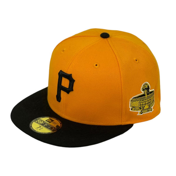 Vtg Pittsburgh Pirates NEW ERA fitted hat cap size 6 3/4 MLB Baseball USA  Made
