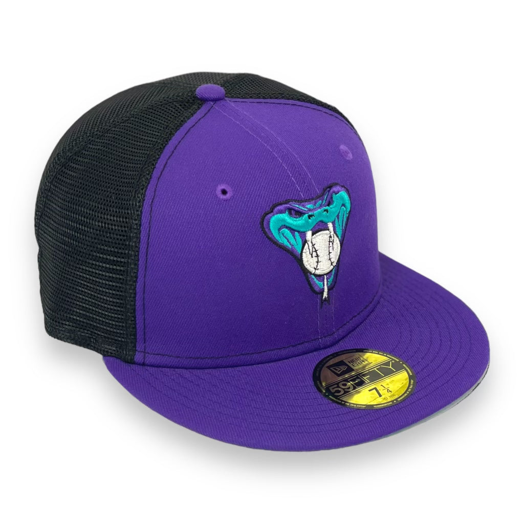 ARIZONA DIAMONDBACKS "TRUCKER MESH" 59FIFTY FITTED (AQUA BOTTOM)