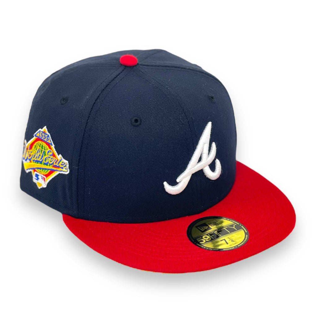 ATLANTA BRAVES "1995 WS X 2000 ASG" NEW ERA 59FIFTY FITTED (YELLOW UNDER VISOR)