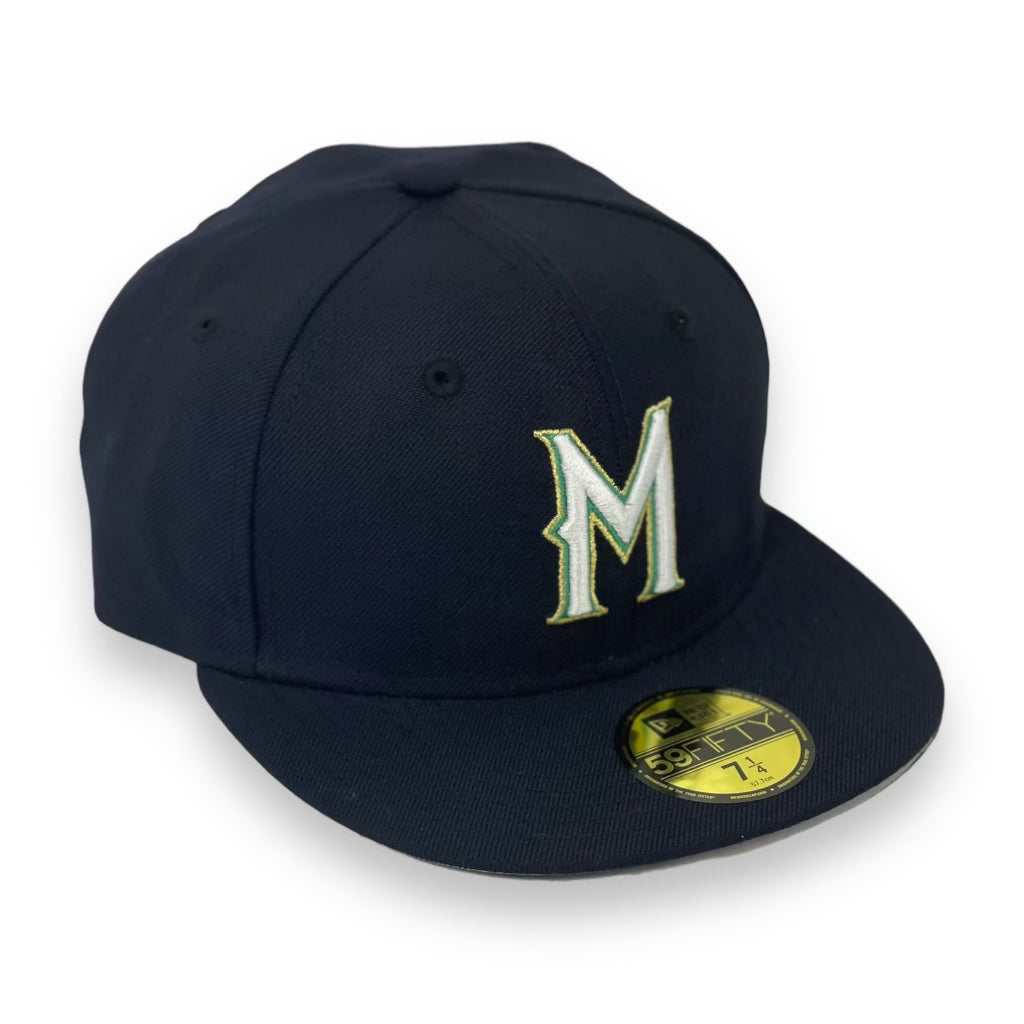 MILWAUKEE BREWERS NEW ERA 1998 1999 GAME NEW ERA 59FIFTY FITTED 4ucaps