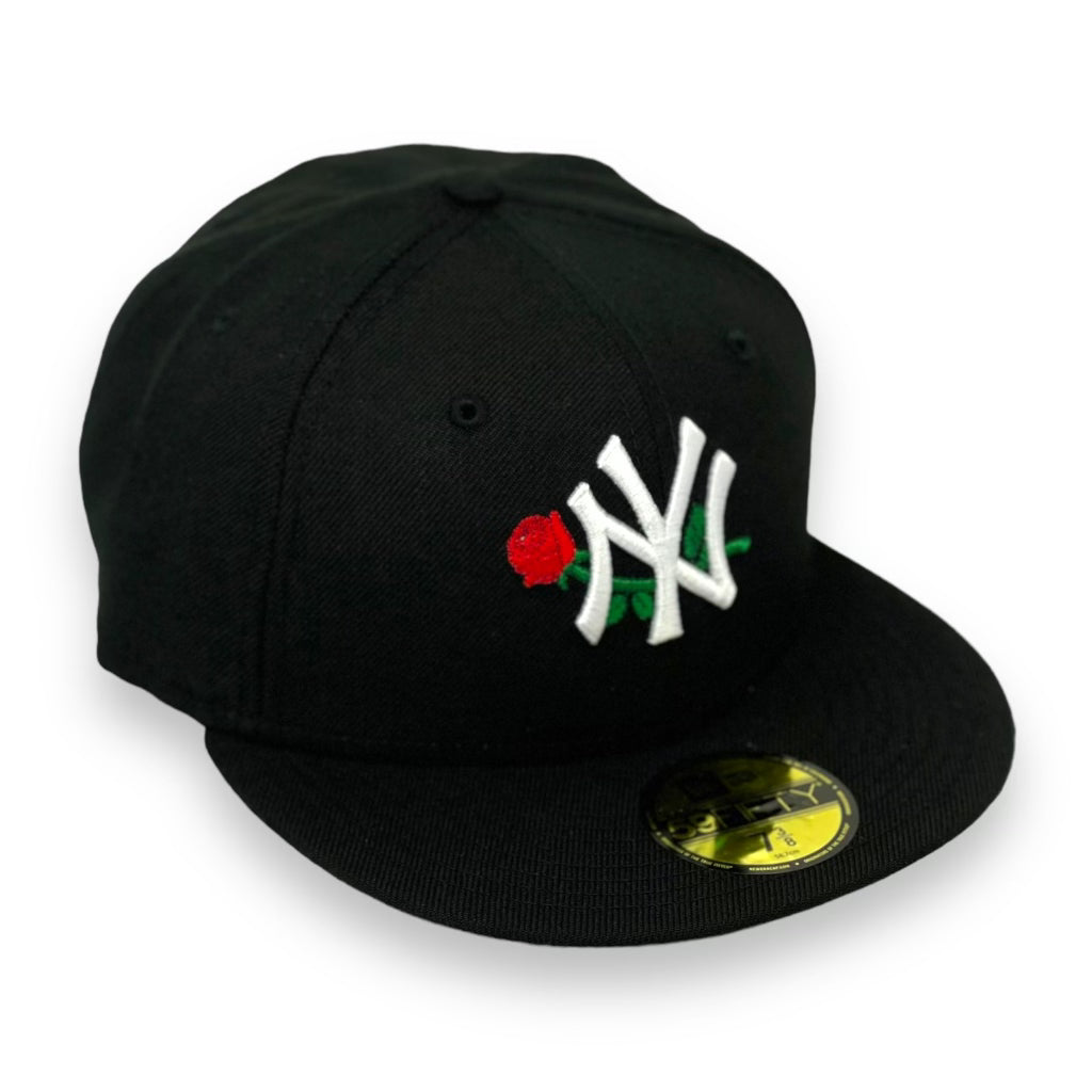 NEW YORK YANKEES ("SINGLE ROSE" X "APPLE) NEW ERA 59FIFTY FITTED (PINK BOTTOM)