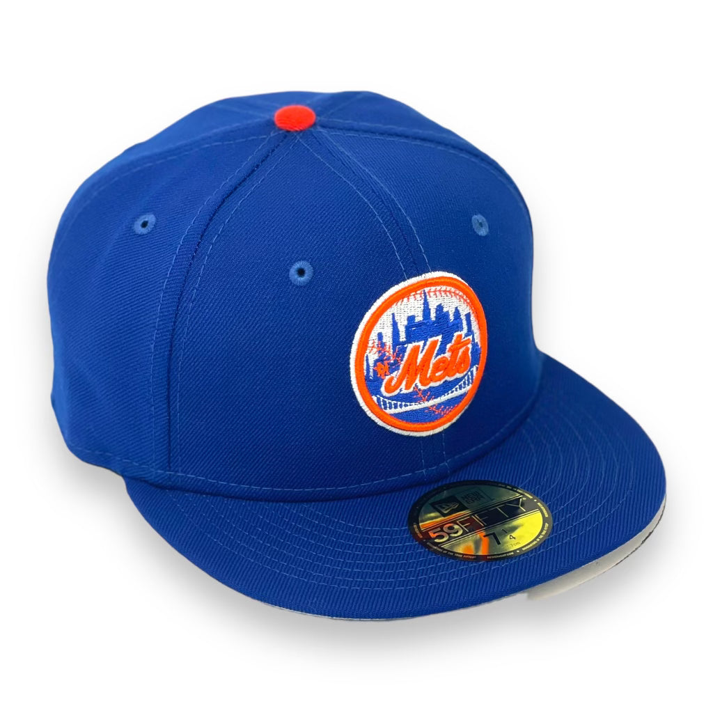 NEW YORK METS (ROYAL) "CITY LOGO" NEW ERA 59FIFTY FITTED
