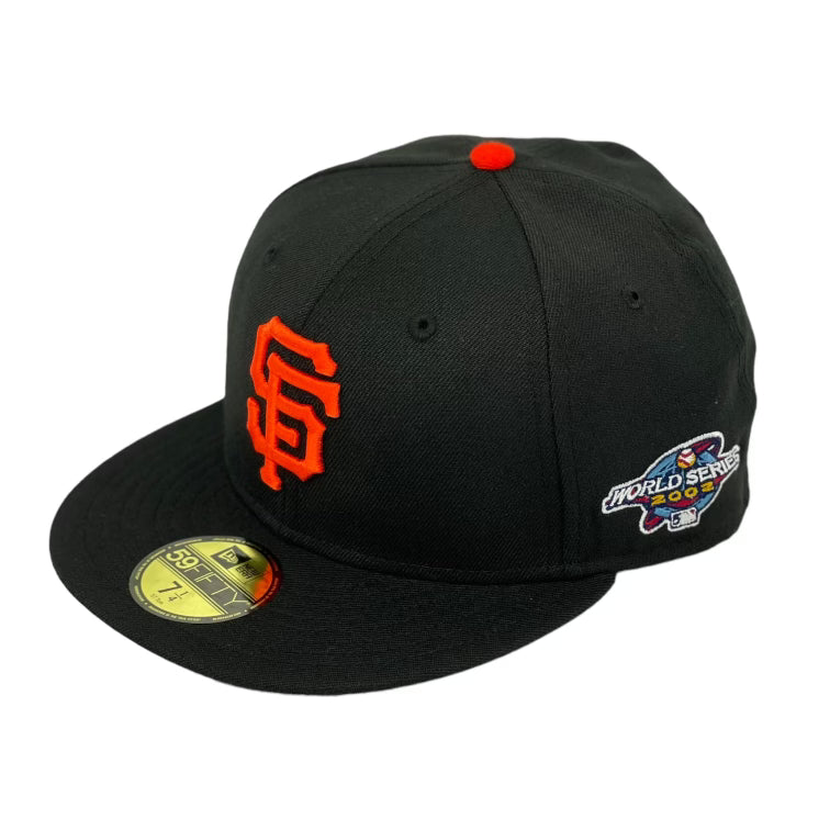 SAN FRANCISCO GIANTS "2002 WORLD SERIES" NEW ERA 59FIFTY FITTED (GREY BRIM)