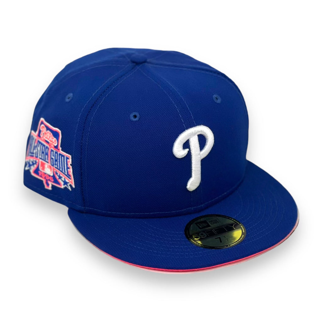 PHILADELPHIA PHILLIES (ROYAL) (1996 ALLSTARGAME) NEW ERA 59FIFTY FITTED (NEON PINK UNDER VISOR)