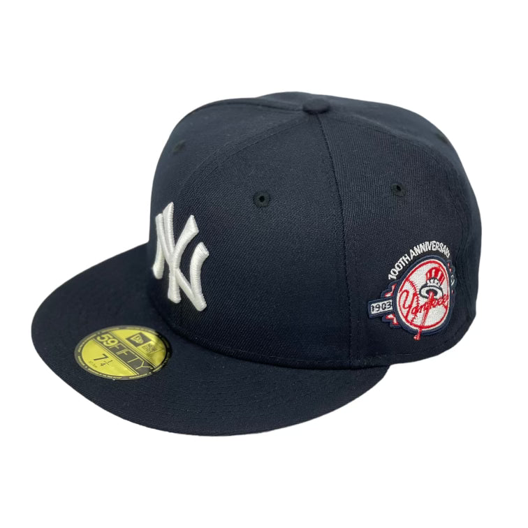 NEW YORK YANKEES 100TH ANNIVERSARY WORLD SERIES NEW ERA 59FIFTY FITTED (GREY BRIM)