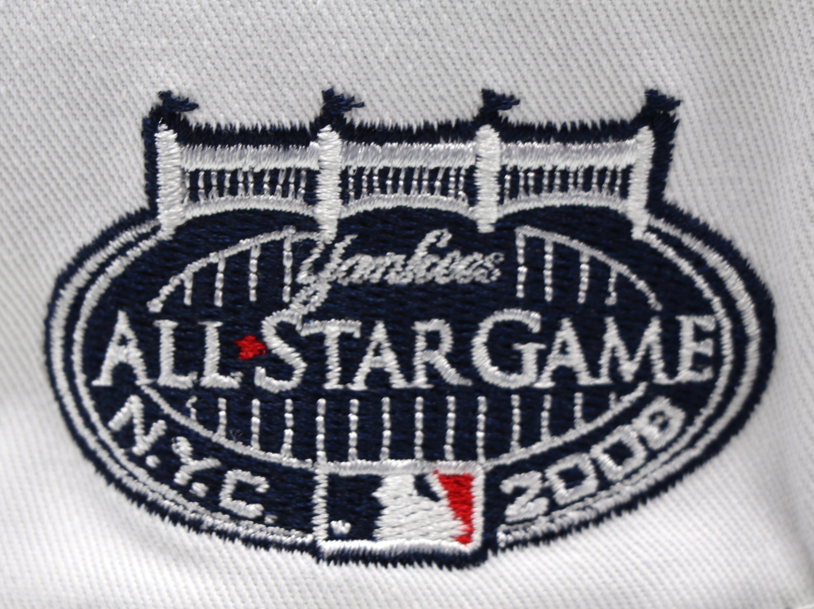 NEW YORK YANKEES (WHITE) "2008 ASG TOP HAT LOGO" NEW ERA 59FIFTY FITTED ( GREY UNDER VISOR)
