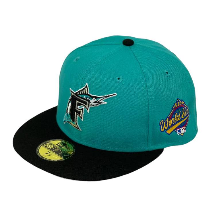 FLORIDA MARLINS (TEAL) (1997 ALT) WORLD SERIES NEW ERA 59FIFTY FITTED (GREY UNDERVISOR)