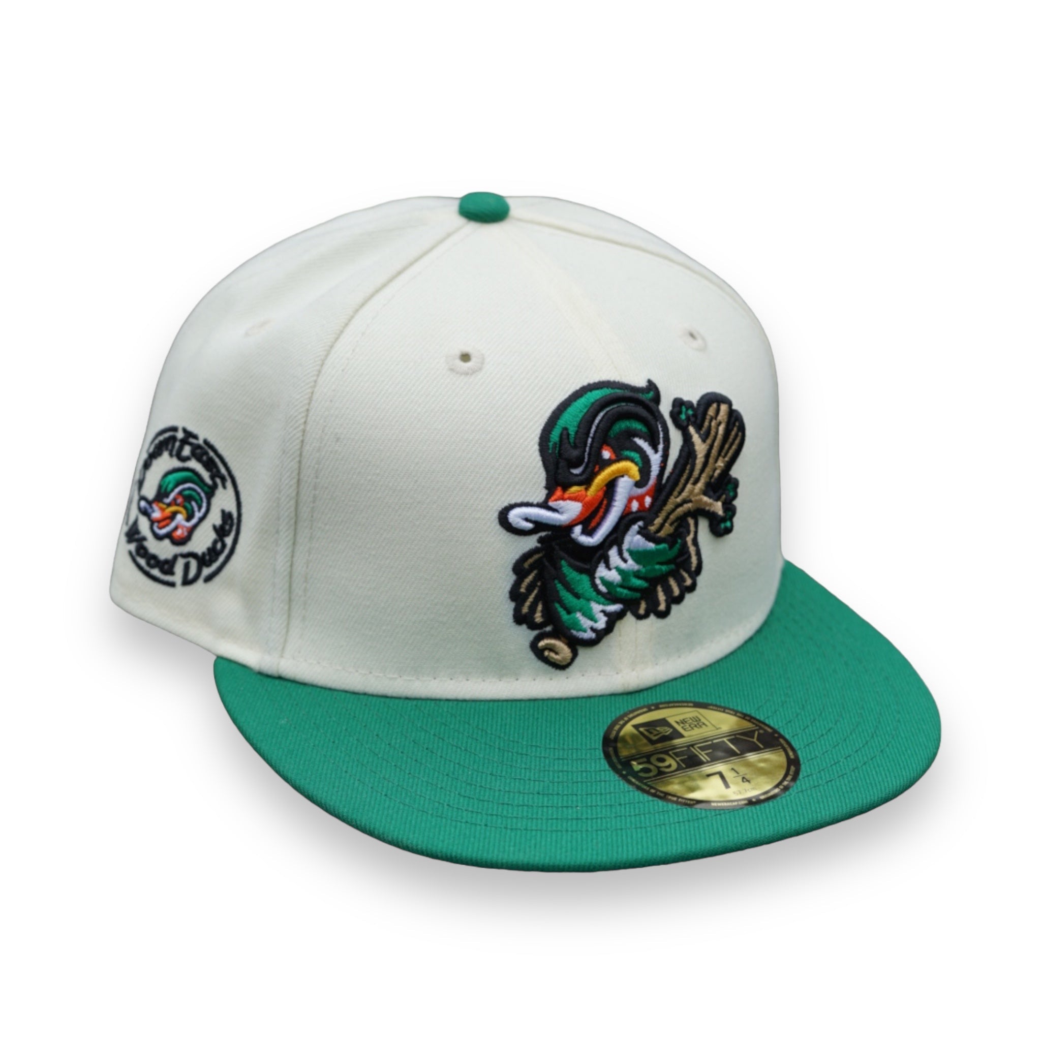 DOWN EAST WOOD DUCKS (OFF-WHITE) NEW ERA 59FIFTY FITTED (ORANGE UNDER VISOR)