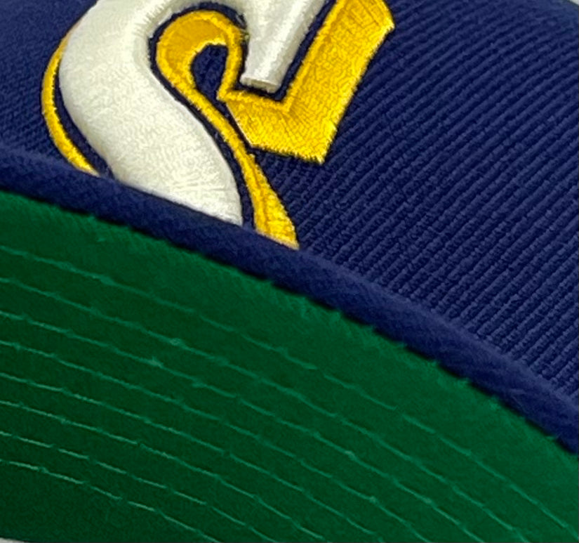 SEATTLE MARINERS (DK-ROYAL) (40TH ANNIVERSARY) NEW ERA 59FIFTY FITTED (GREEN UNDER VISOR)