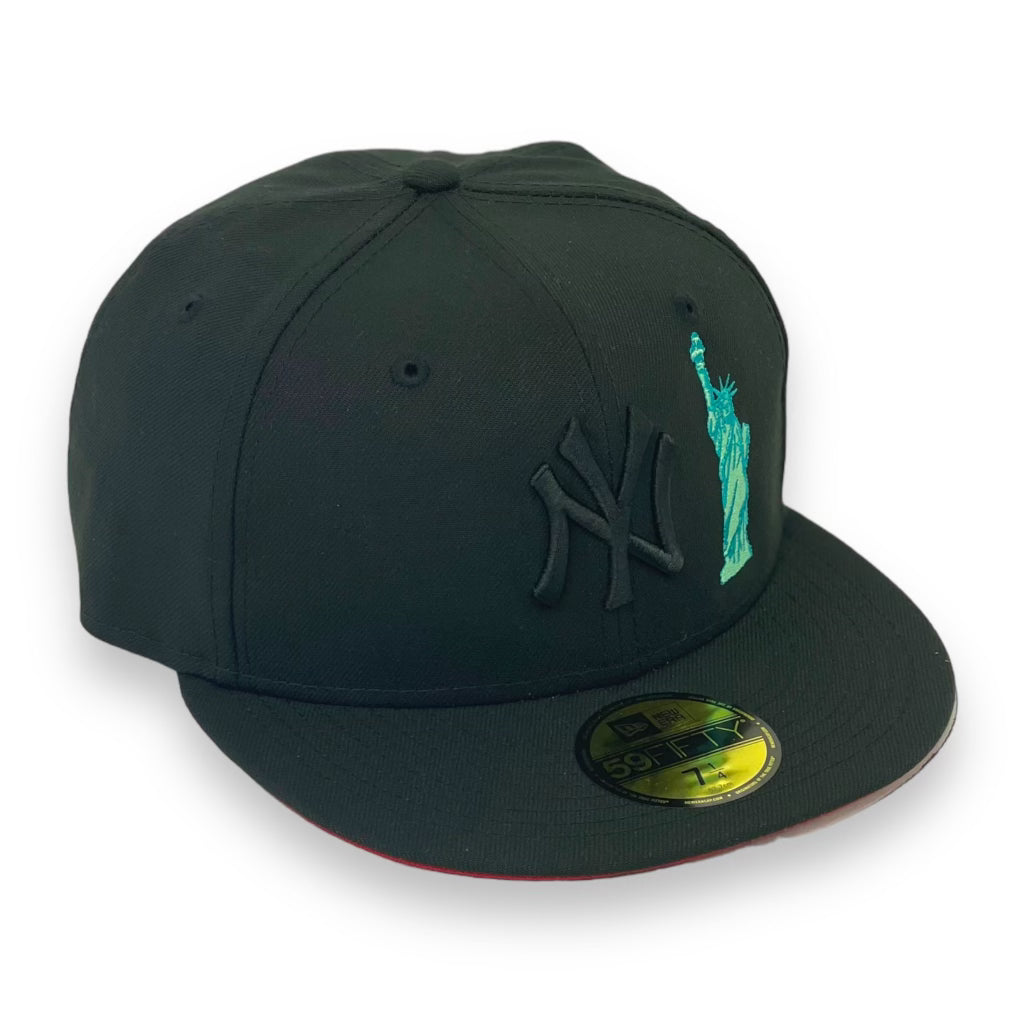 NEW YORK YANKEES (BOB) "LADY LIBERTY" NEW ERA 59FIFTY (RED UNDER VISOR)