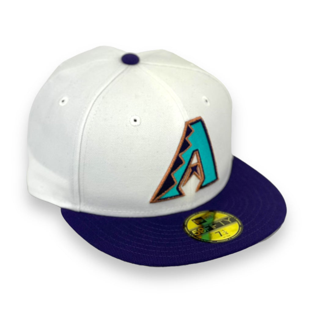 ARIZONA DIAMONDBACKS (WHITE) NEW ERA 59FIFTY FITTED (GREY UNDER