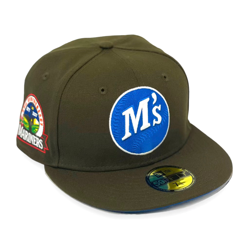 Seattle Mariners (BROWN&ROYAL) (30th Anniversary) New Era 59FIFTY Fitted (Royal Under Visor)