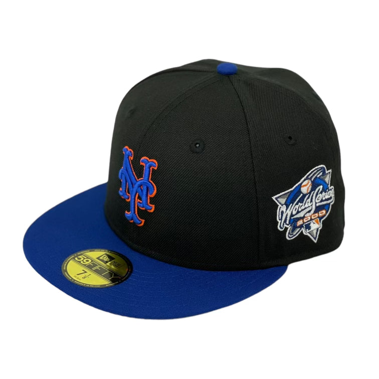 NEW YORK METS (BLACK/ROYAL) (2000 WORLD SERIES) NEW ERA 59FIFTY FITTED (GREY BRIM)