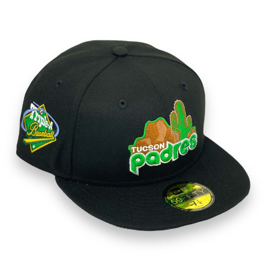 TUCSON PADRES TRIPLE A BBALL NEW ERA 59FIFTY FITTED (GREEN UNDER