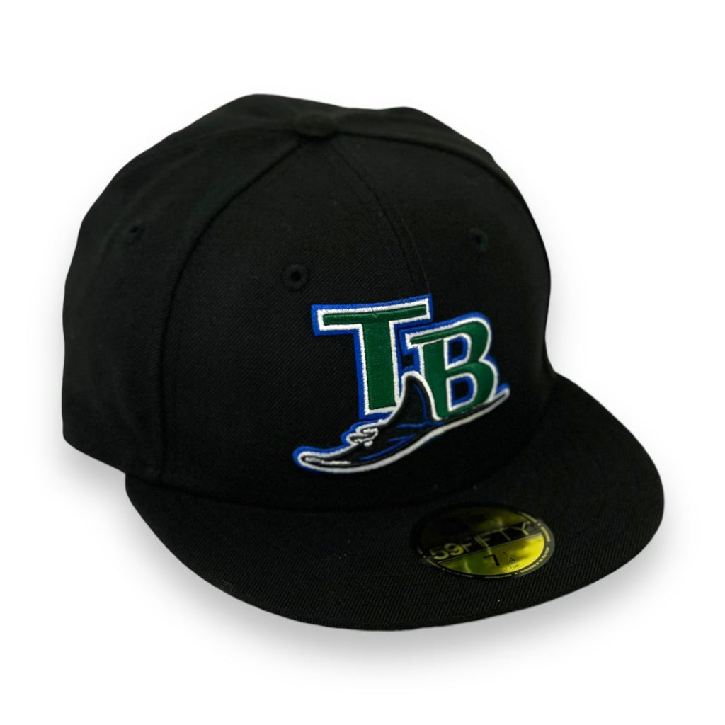TAMPA DEVIL RAYS (BLACK TB) "2001-2006 GAME" NEW ERA 59FIFTY FITTED