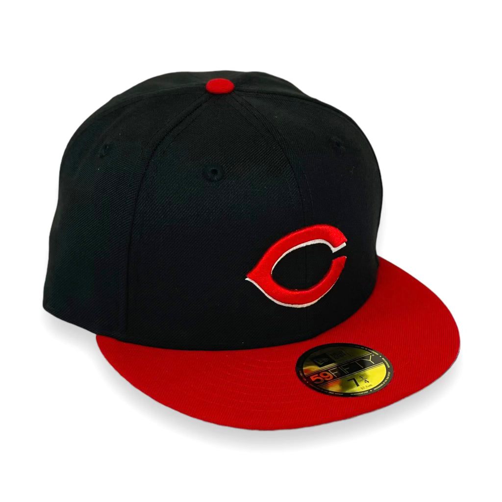 CINCINNATI REDS (BLACK/RED) (2001-2006 GAME) NEW ERA 59FIFTY FITTED