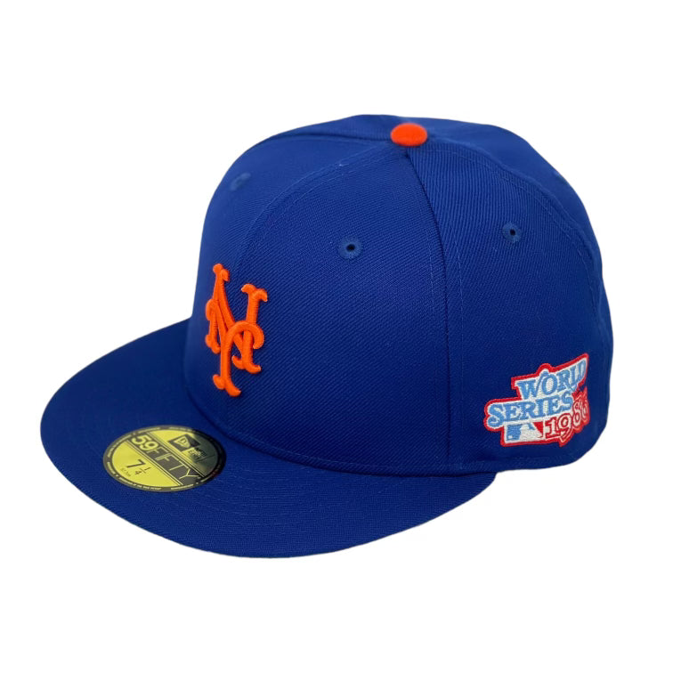 NEW YORK METS (1986 WORLD SERIES )NEW ERA 59FIFTY FITTED (GREEN UNDER VISOR)