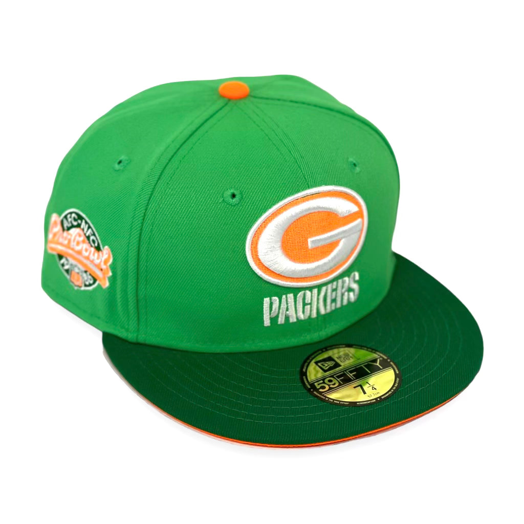 GREEN BAY PACKERS (1986 PRO BOWL) NEWERA 59FIFTY FITTED (ORANGE UNDER VISOR)