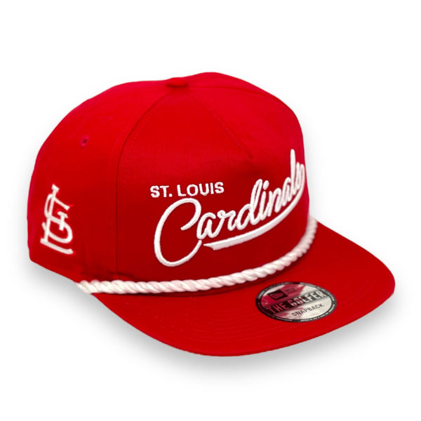 St. Louis Cardinals New Era Branch Golfer Snapback Hat Men's MLB Golf Tee  Rope 