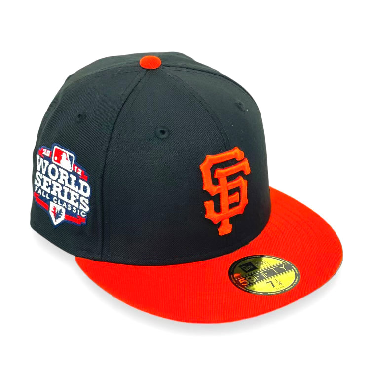 San Francisco Giants All Over Flag 59FIFTY Fitted Black Hat