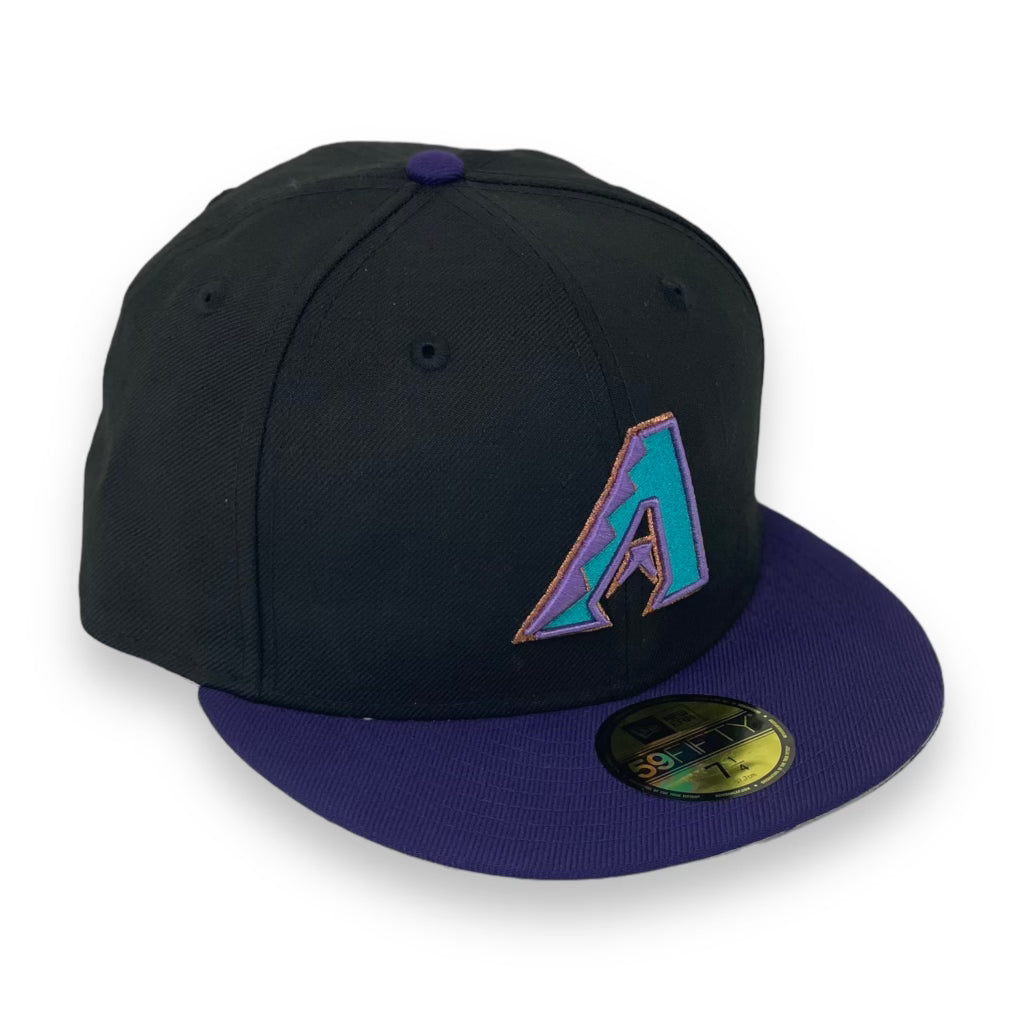 Fitted hats grey brim sales
