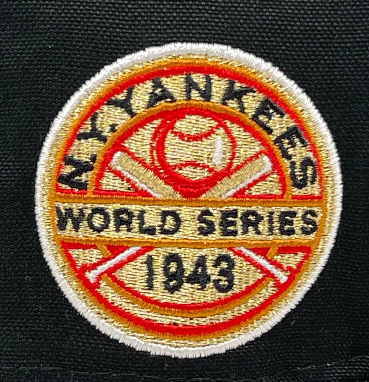 NEW YORK YANKEES (BLACK) (1943 WORLD SERIES) NEW ERA 59FIFTY FITTED (RED UNDER VISOR)