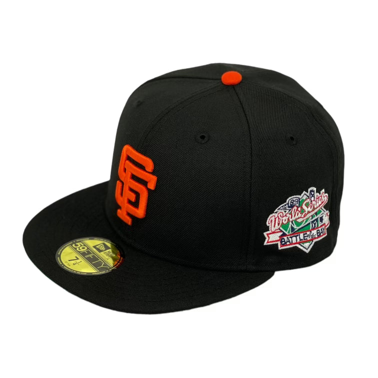 SAN FRANCISCO GIANTS "1989 WORLDSERIES" (BATTLE OF THE BAY) NEW ERA 59FIFTY FITTED (GREEN UNDER VISOR)