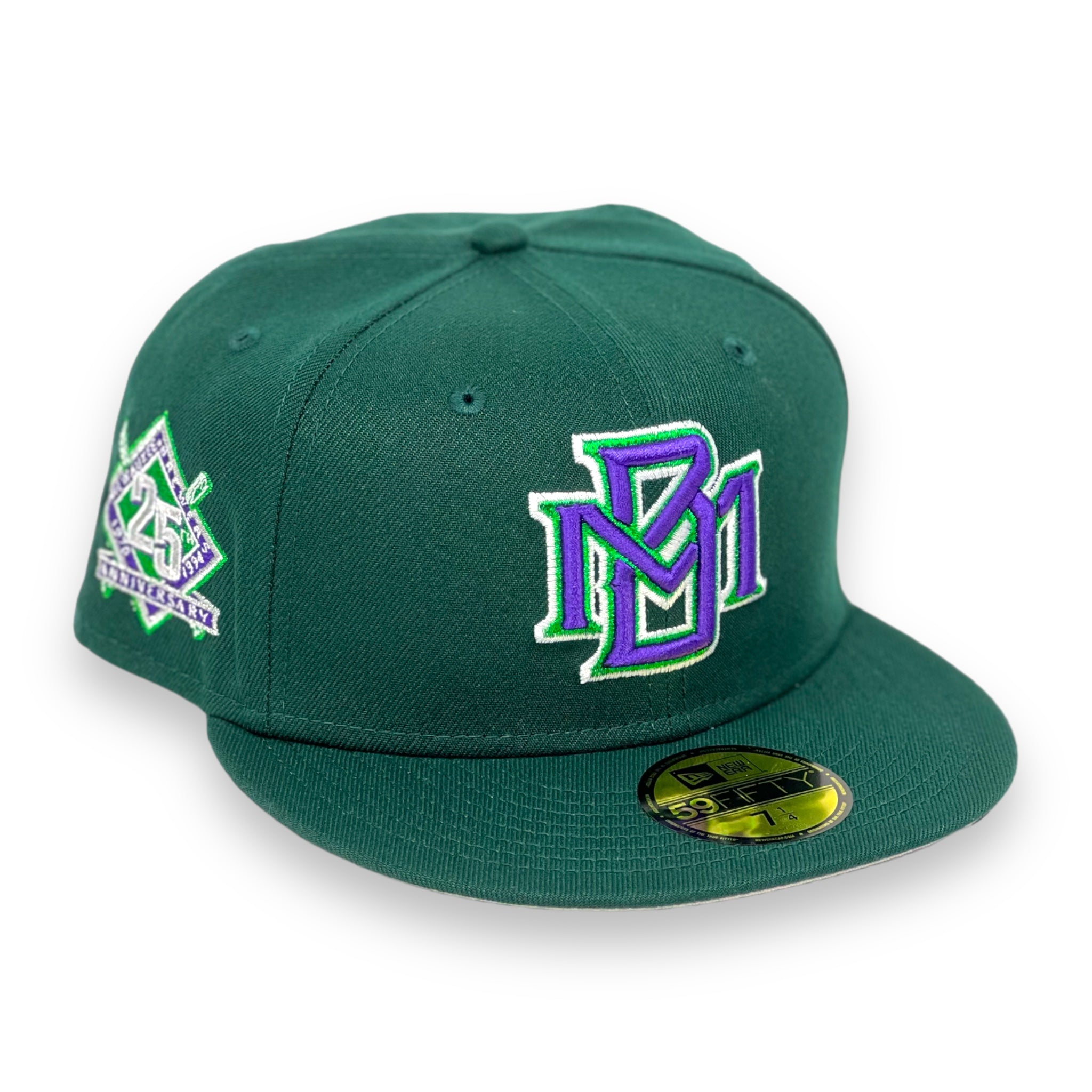 MILWAUKEE BREWERS (GREEN) (25TH ANN) NEW ERA 59FIFTY FITTED