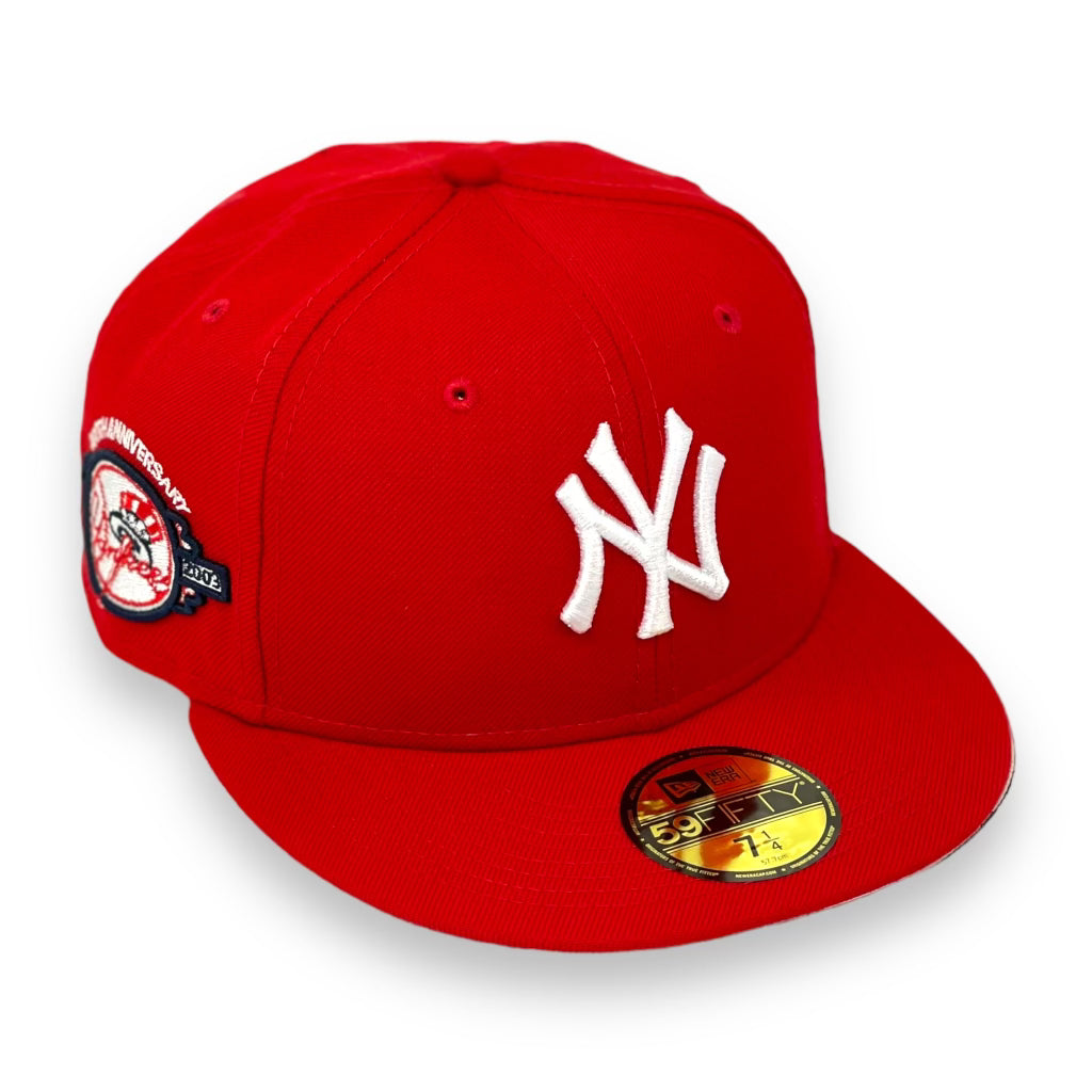 NEW YORK YANKEES (RED) (100TH ANNIVERSARY) NEW ERA 59FIFTY FITTED (PINK UNDER VISOR)