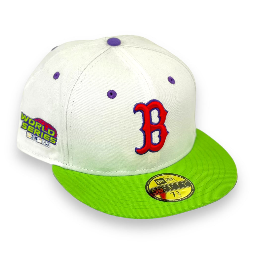 BOSTON REDSOX "2004 WS" NEW ERA 59FIFTY FITTED (PURPLE UNDER VISOR)
