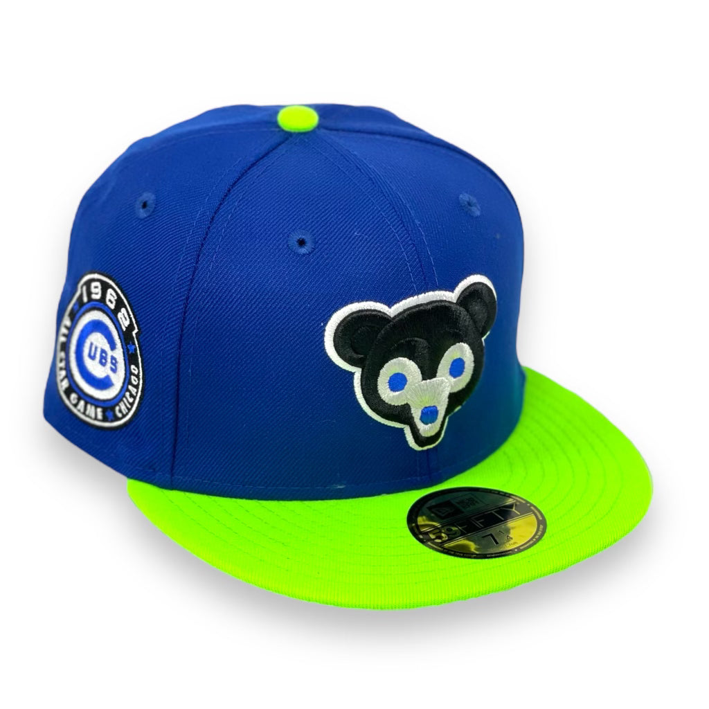CHICAGO CUBS (ROYAL) (1962 ALLSTARGAME) NEW ERA 59FIFTY FITTED (NEON VISOR)
