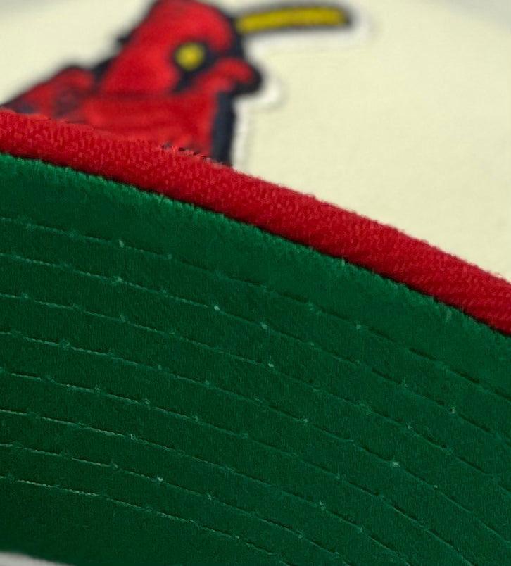 "KIDS" ST LOUIES CARDINALS NEW ERA 59FIFTY FITTED (GREEN UNDER VISOR)