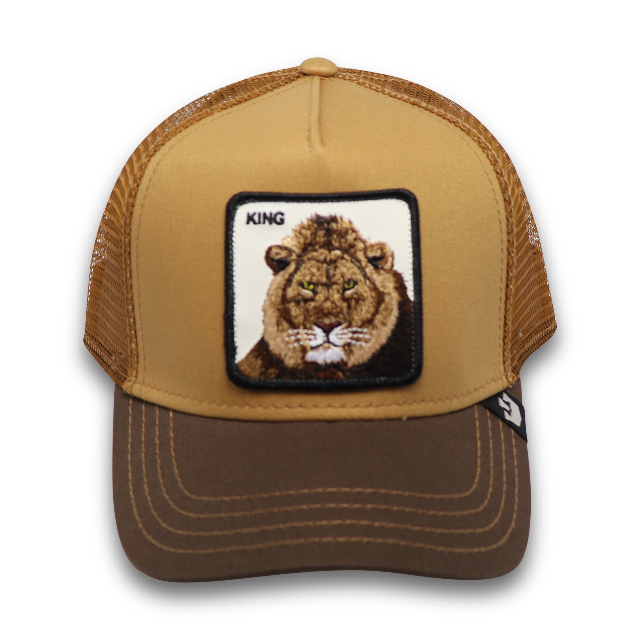 GOORIN BROS THE KING LION (WHISKEY) TRUCKER MESH SNAPBACK