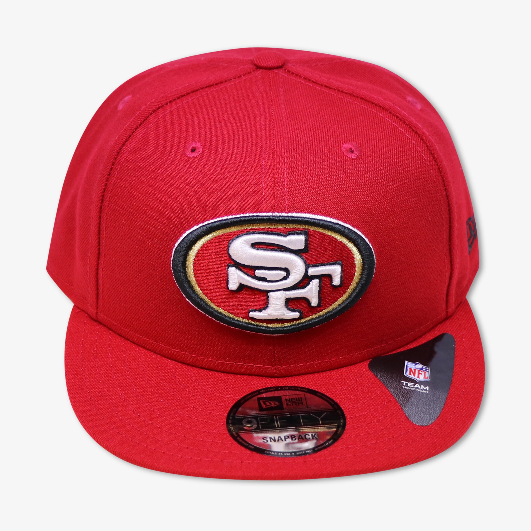 49ers red snapback hat 2025