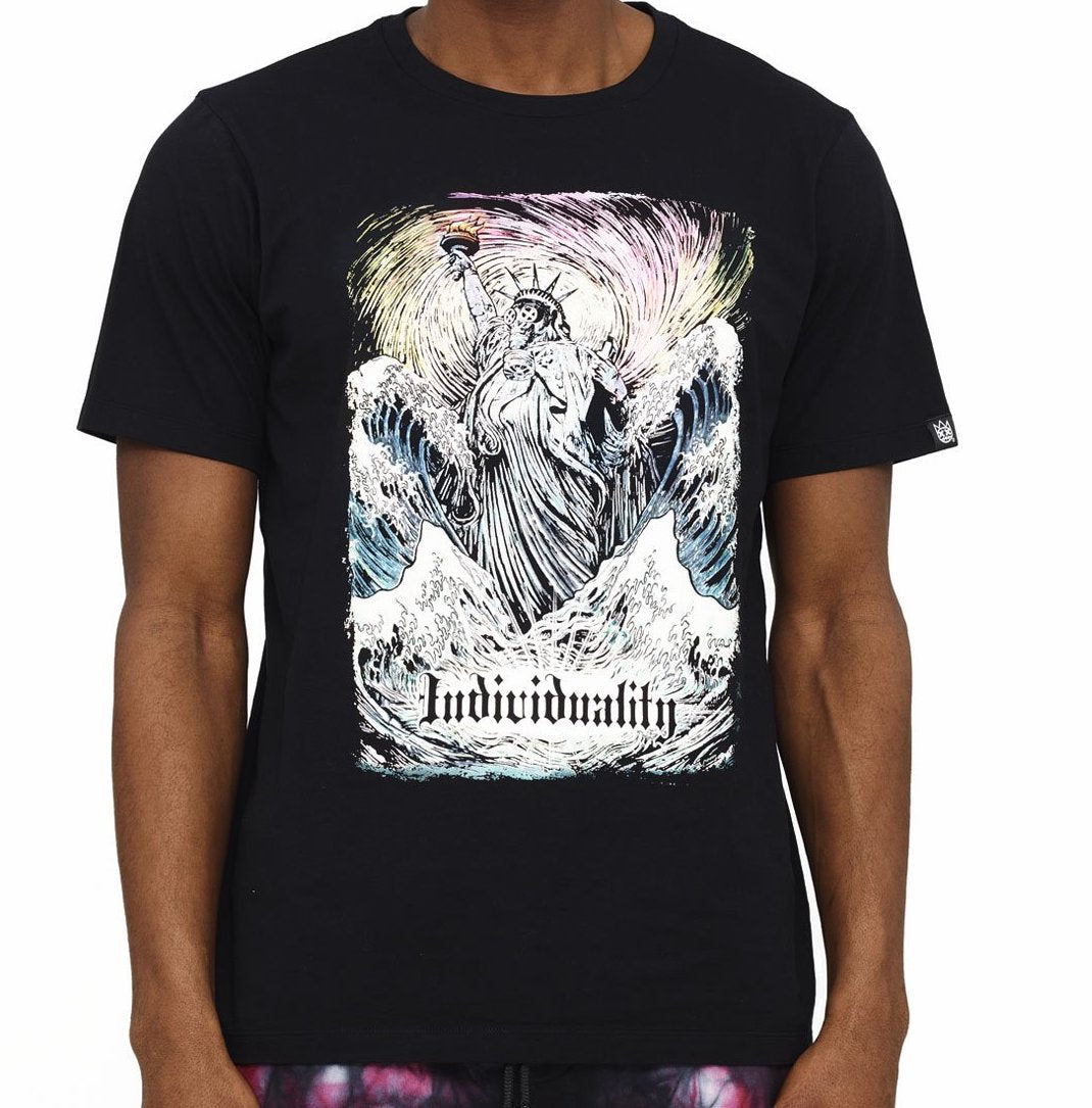 CULT "LADY LIBERTY" TEE IN BLACK