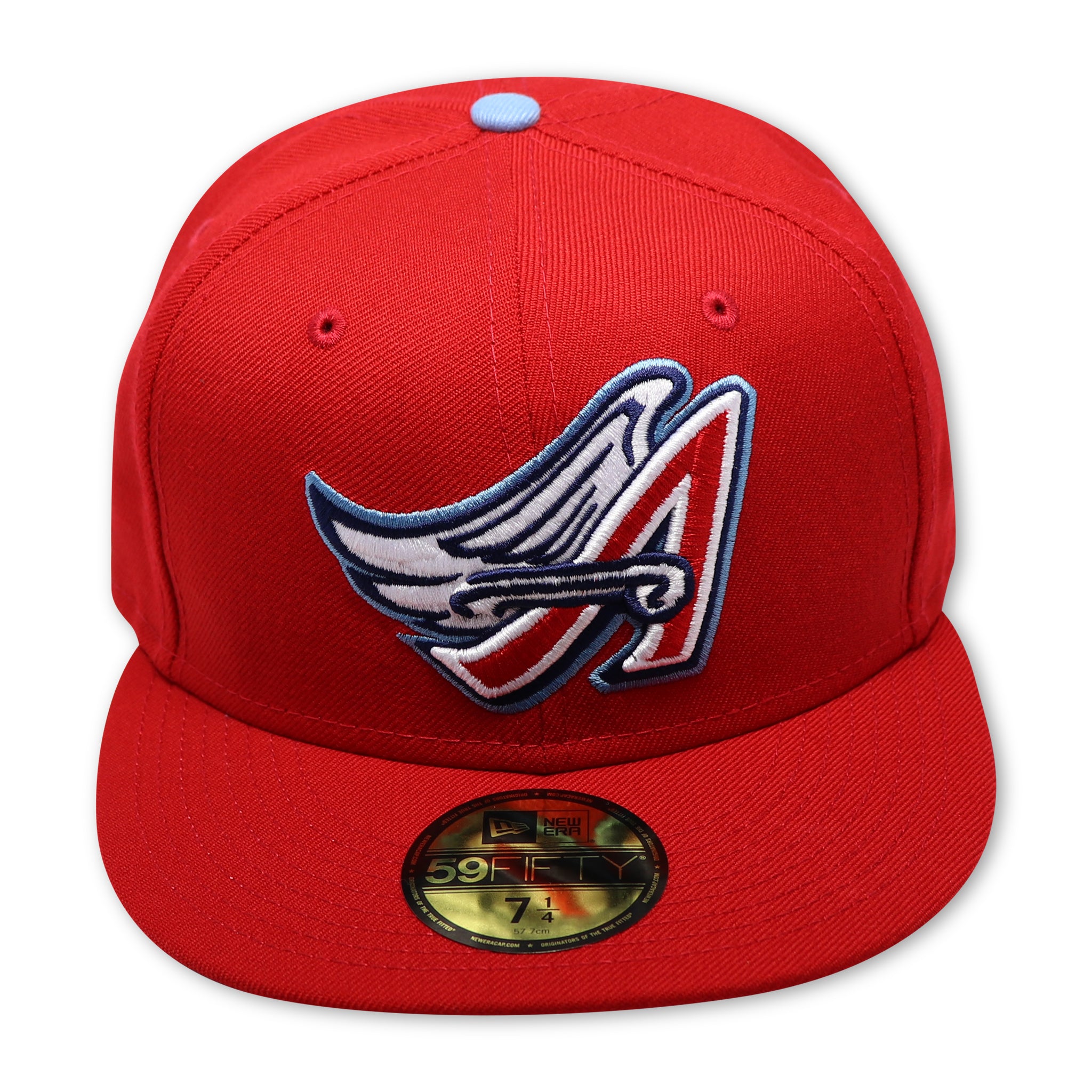 ANAHIEM ANGELS (RED) NEW ERA 59FIFTY FITTED (SKY BLUE UNDER VISOR)