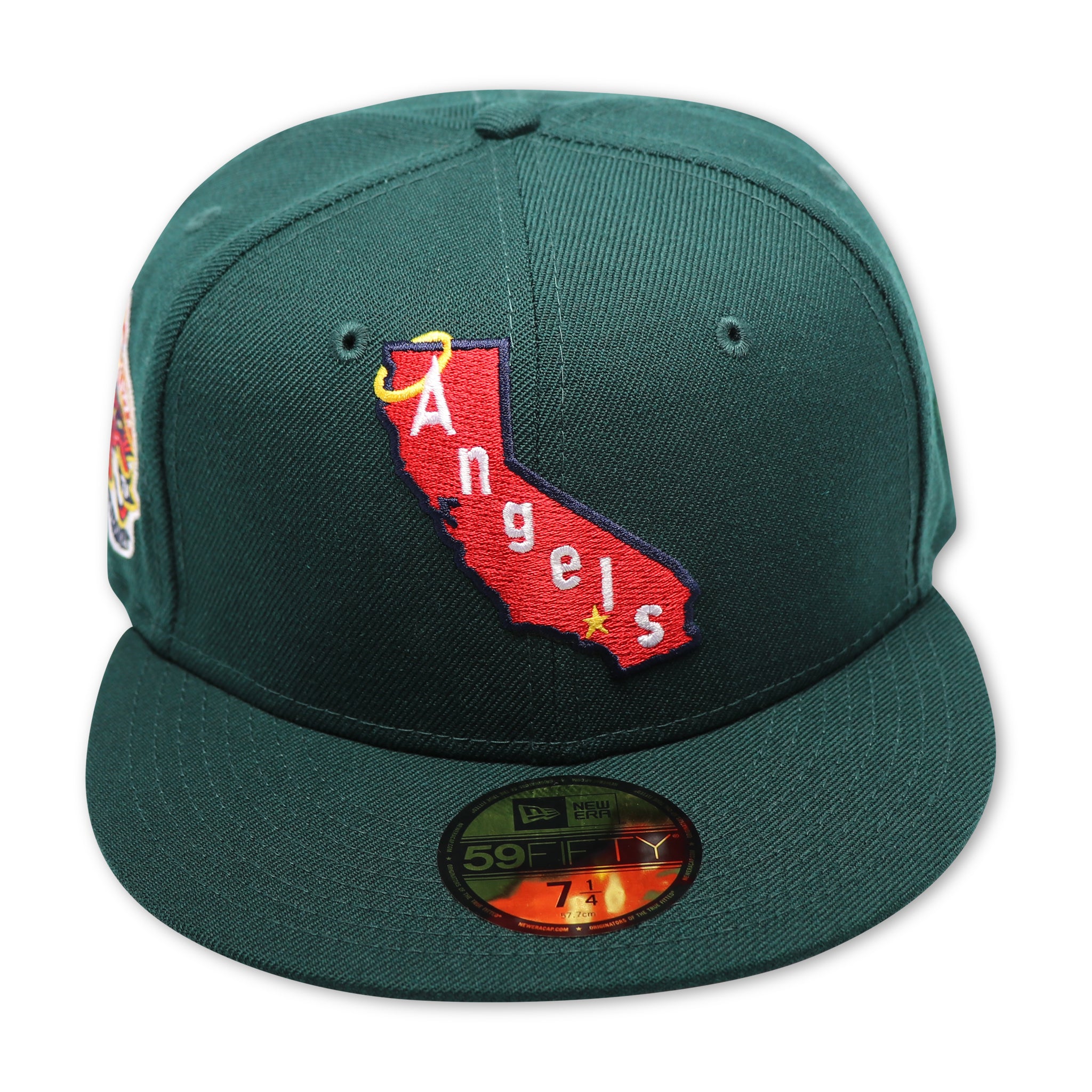 CALIFORNIA ANGELS (GREEN) (35TH ANNIVERSARY) NEW ERA 59FIFTY FITTED (PINK UNDER VISOR)