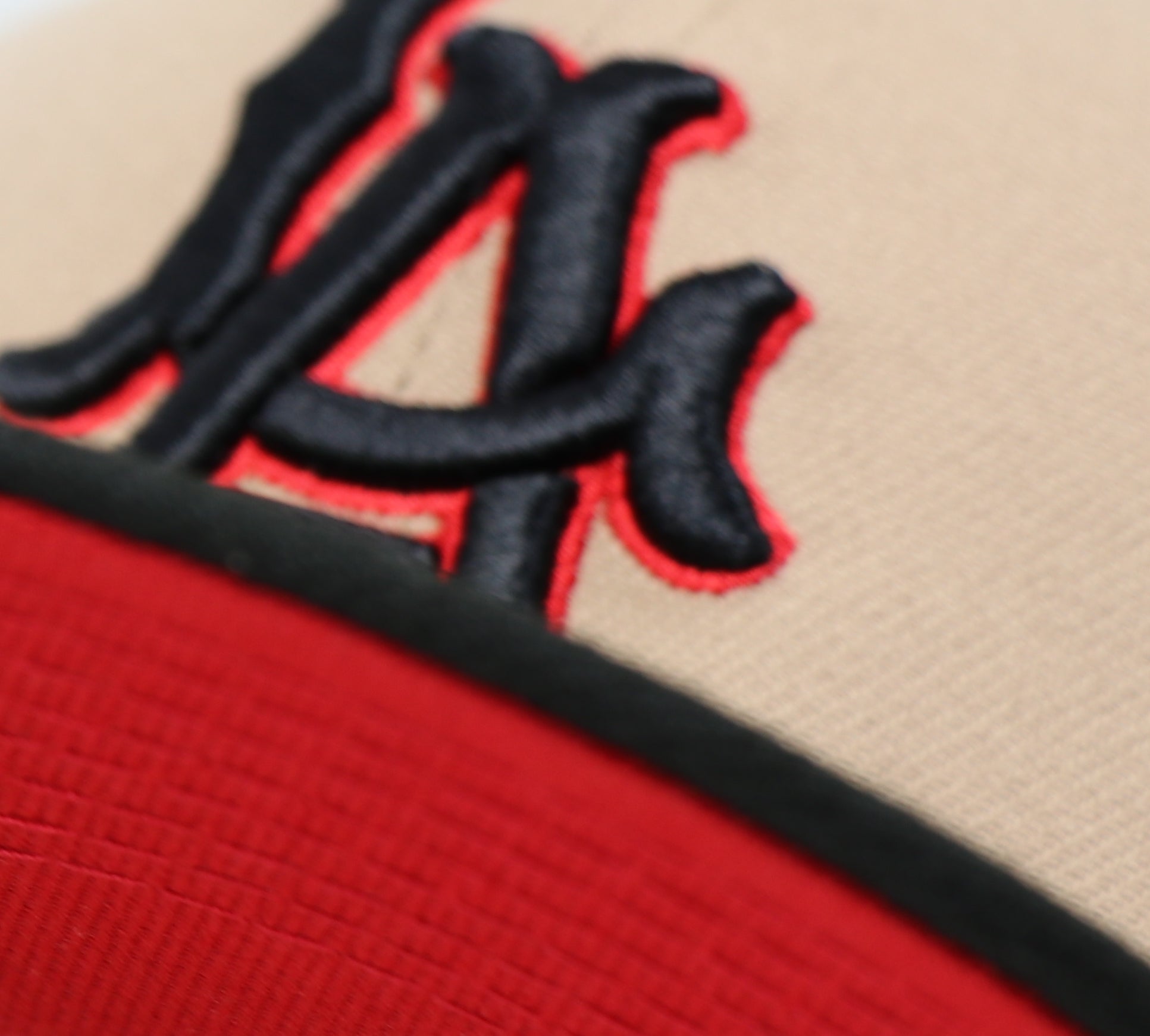 LOS ANGELES ANGELS (CAMEL) NEW ERA 59FIFTY FITTED (RED UNDER VISOR)