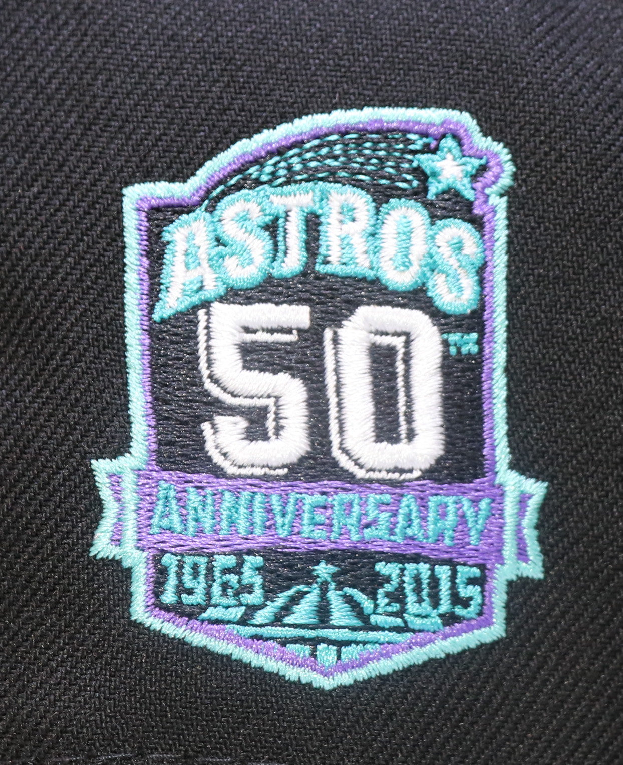 HOUSTON ASTROS "50TH ANN" NEW ERA 59FIFTY FITTED (GRAPE UNDER VISOR) (S)