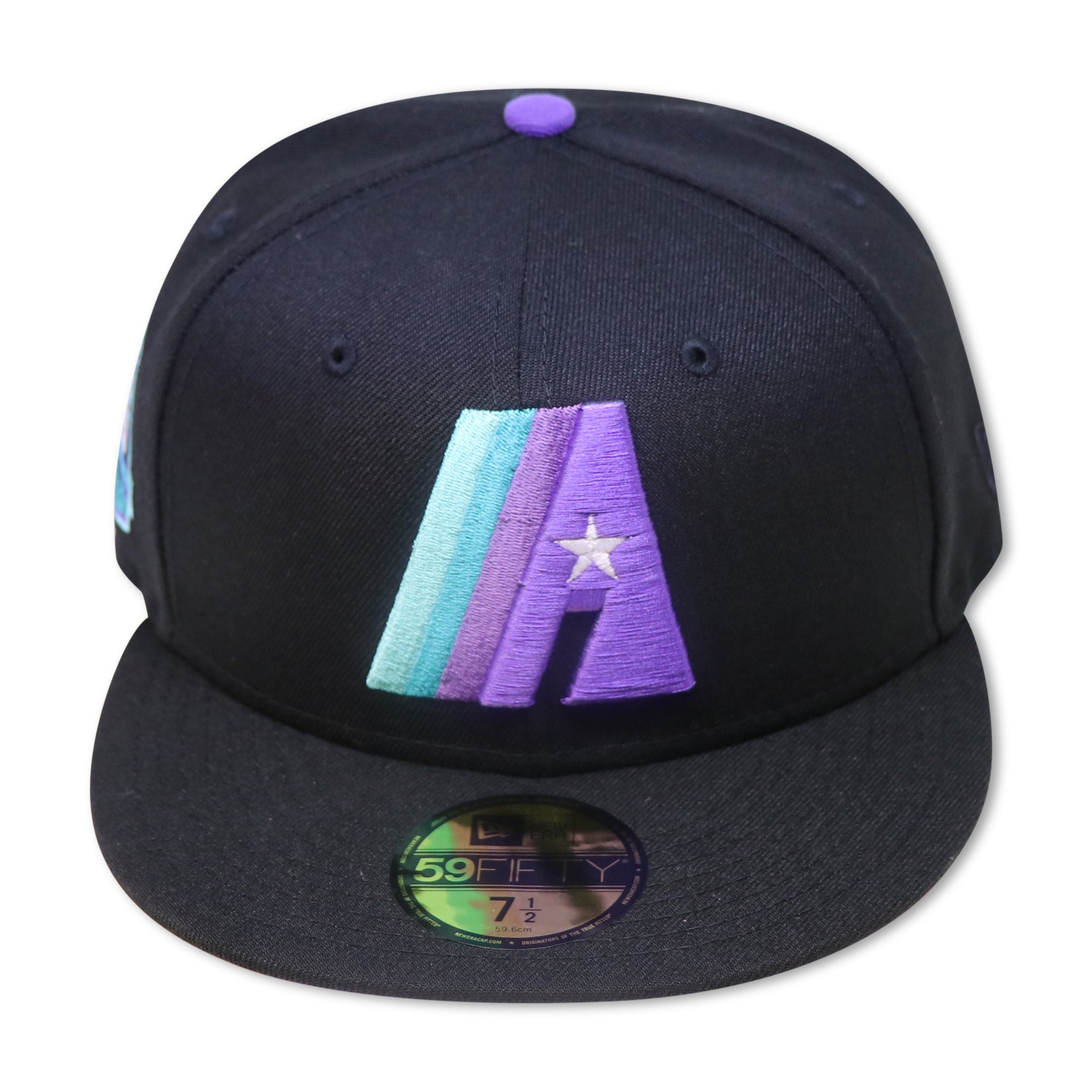 HOUSTON ASTROS "50TH ANN" NEW ERA 59FIFTY FITTED (GRAPE UNDER VISOR) (S)