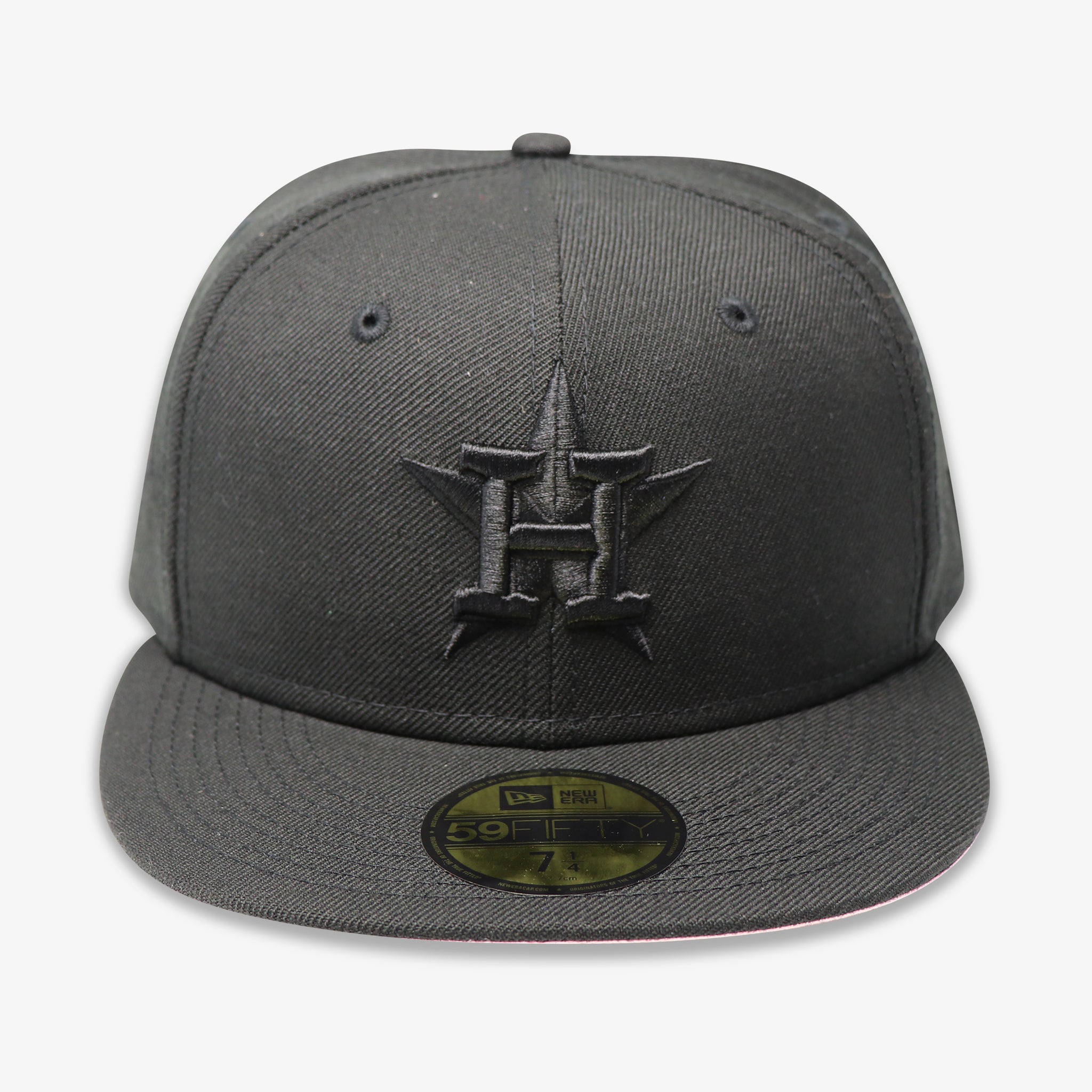 HOUSTON ASTROS (2017 WS "BLACKOUT SERIES") NEW ERA 59FIFTY FITTED (PINK BOTTOM)