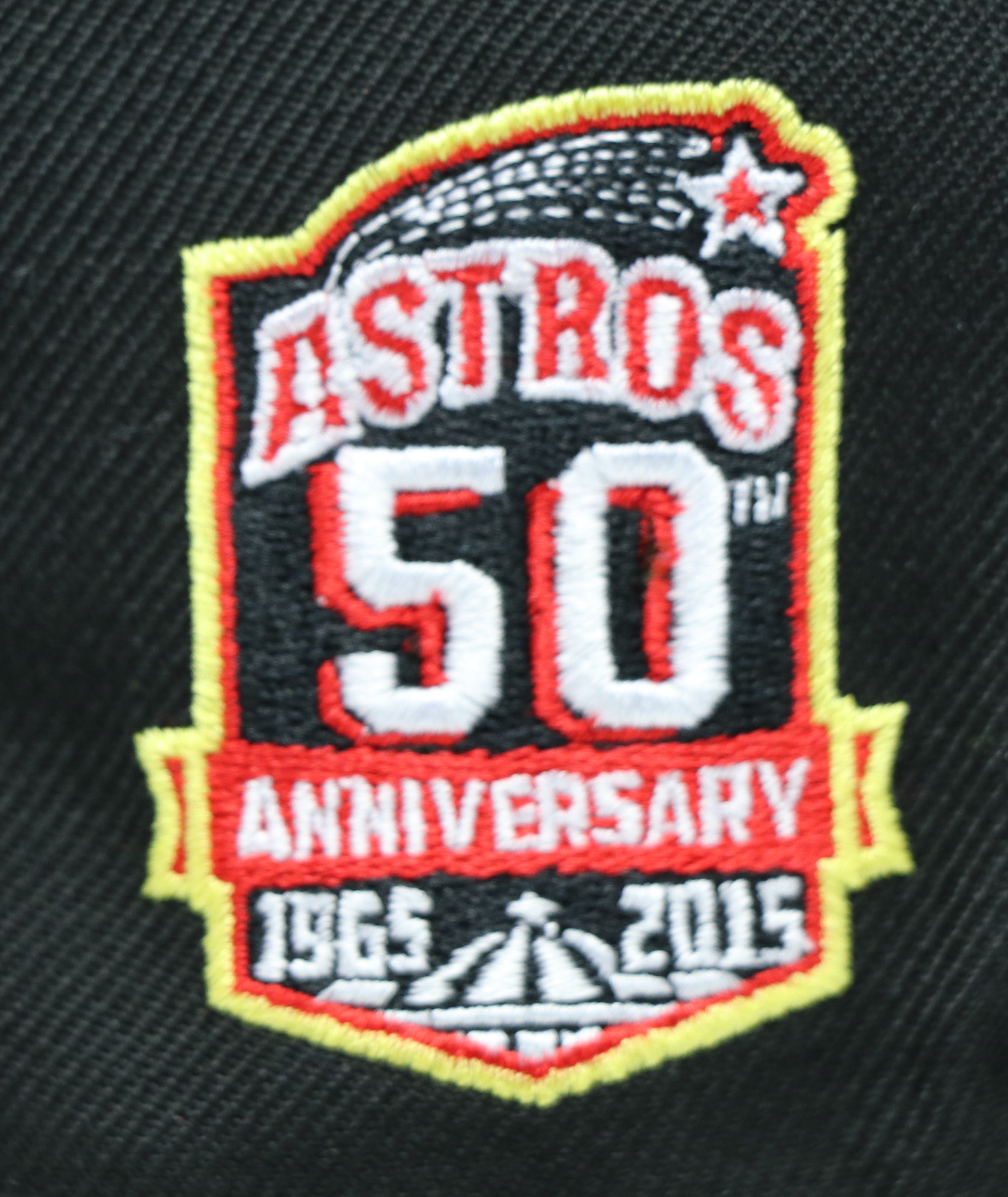 HOUSTON ASTROS "50TH ANNIVERSARY" NEW ERA 59FIFTY FITTED (YELLOW UNDER VISOR)