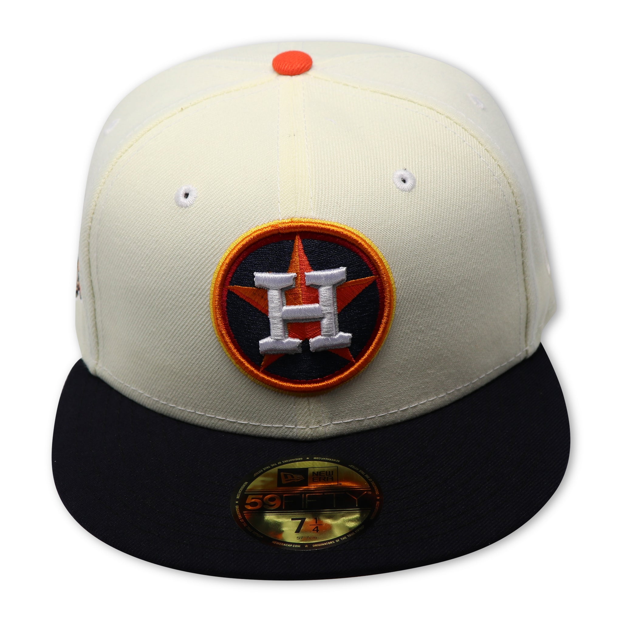 HOUSTON ASTROS "OFFWHITE" (45TH ANNIVERSARY) NEW ERA 59FIFTY FITTED (YELLOW UNDER VISOR)