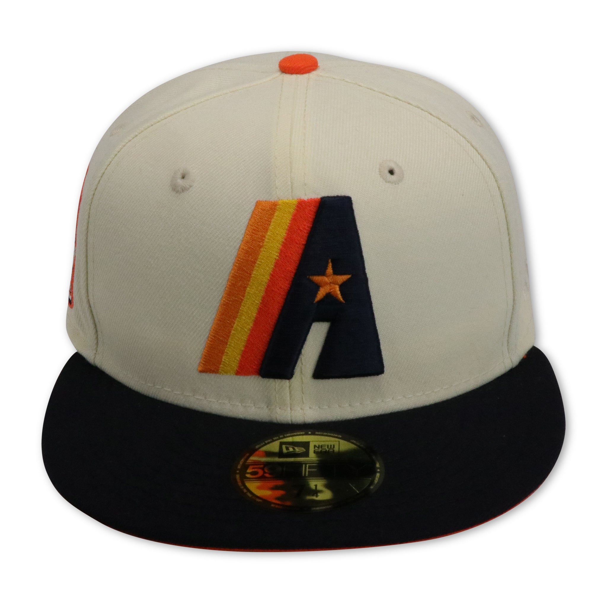 HOUSTON ASTROS (OFF-WHITE) (20 YEARS "2000-2020") NEW ERA 59FIFTY FITTED (ORANGE UNDER VISOR)